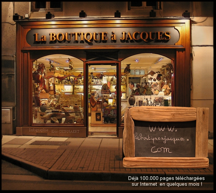 La boutique à Jacques en nocture 